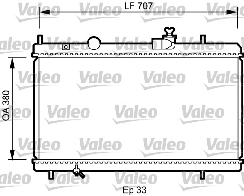 Radiator, racire motor 735068 VALEO
