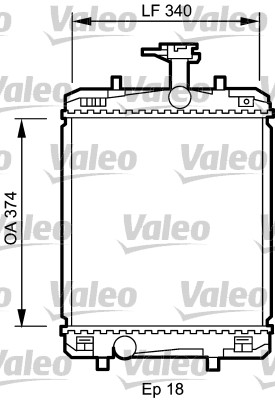 Radiator, racire motor 735072 VALEO