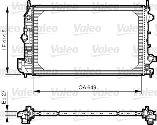 Radiator, racire motor 735086 VALEO