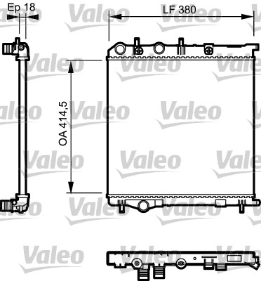 Radiator, racire motor 735125 VALEO