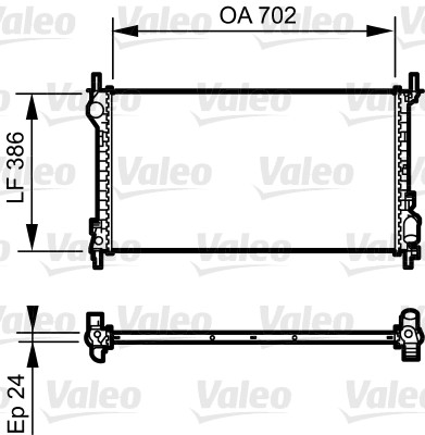 Radiator, racire motor 735167 VALEO