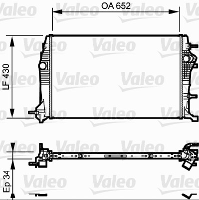 Radiator, racire motor 735181 VALEO