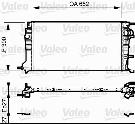 Radiator, racire motor 735182 VALEO