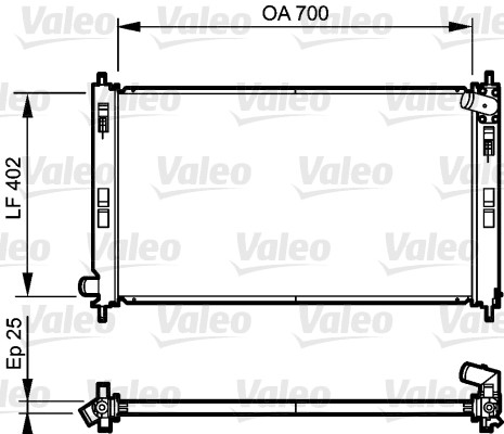 Radiator, racire motor 735200 VALEO