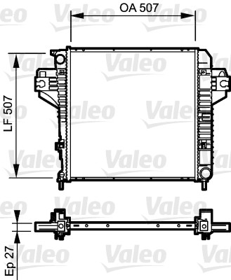Radiator, racire motor 735221 VALEO