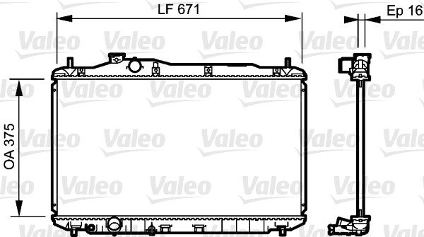 Radiator, racire motor 735243 VALEO