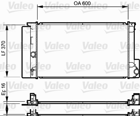 Radiator, racire motor 735250 VALEO