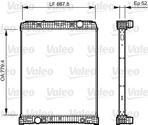 Radiator, racire motor 735304 VALEO