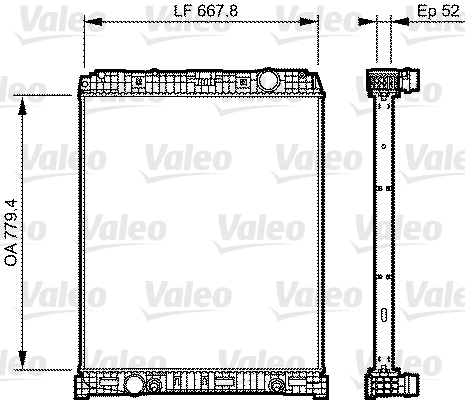 Radiator, racire motor 735305 VALEO