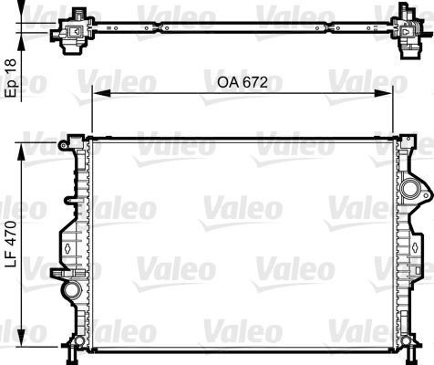 Radiator, racire motor 735373 VALEO