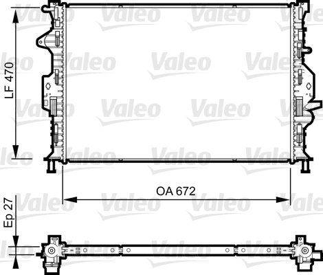 Radiator, racire motor 735374 VALEO