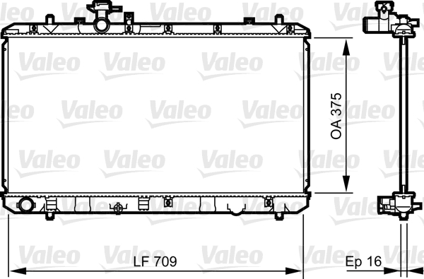 Radiator, racire motor 735407 VALEO