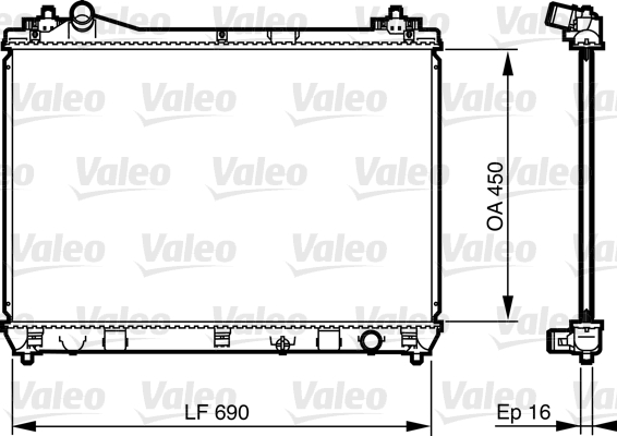 Radiator, racire motor 735433 VALEO