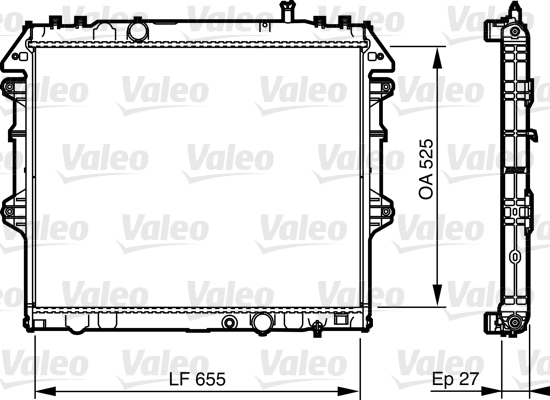 Radiator, racire motor 735442 VALEO