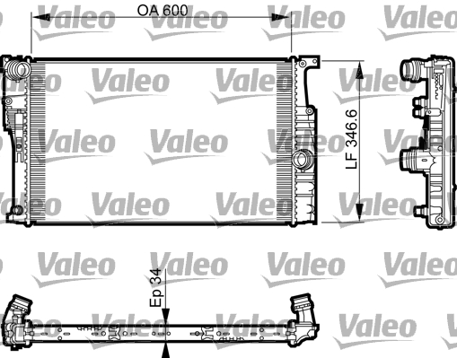 Radiator, racire motor 735456 VALEO