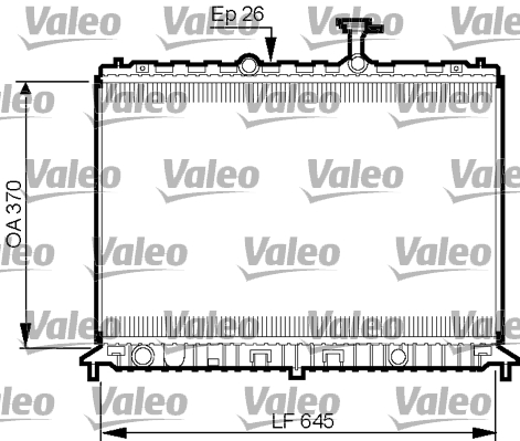 Radiator, racire motor 735501 VALEO