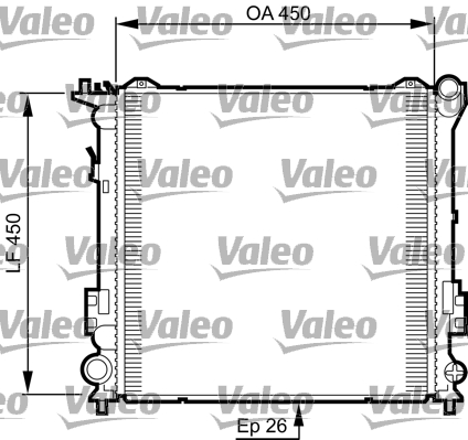 Radiator, racire motor 735504 VALEO
