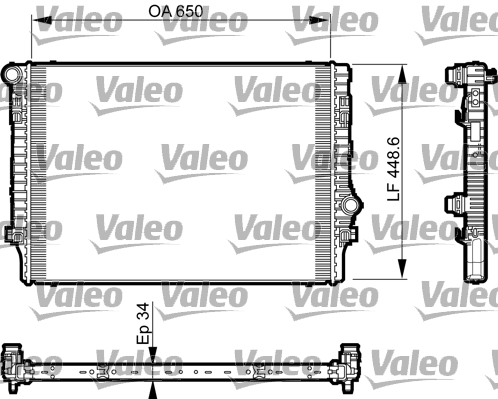 Radiator, racire motor 735548 VALEO