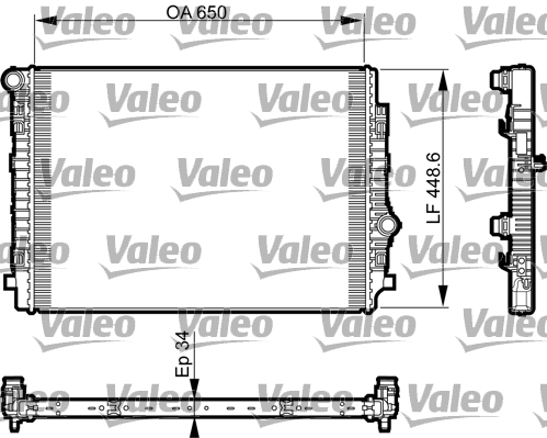 Radiator, racire motor 735549 VALEO