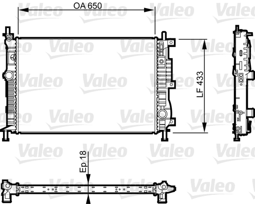 Radiator, racire motor 735555 VALEO