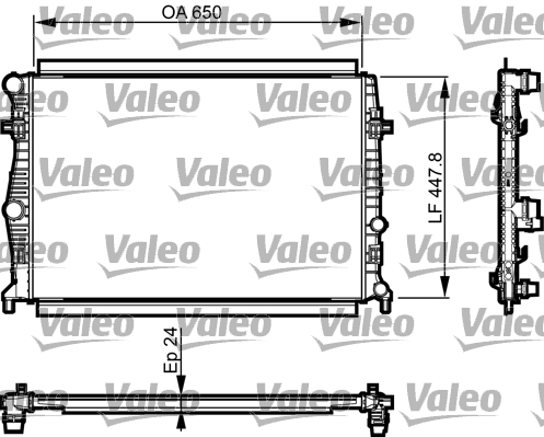 Radiator, racire motor 735556 VALEO