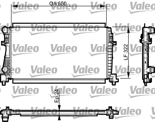 Radiator, racire motor 735557 VALEO