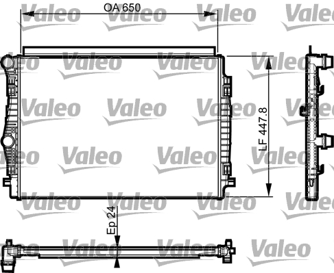 Radiator, racire motor 735559 VALEO