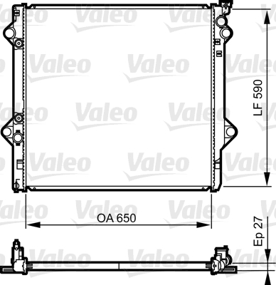 Radiator, racire motor 735569 VALEO