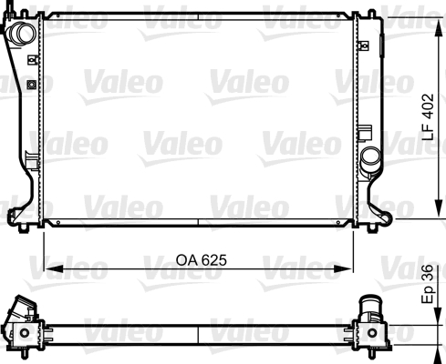 Radiator, racire motor 735572 VALEO