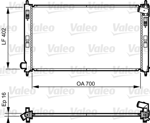 Radiator, racire motor 735575 VALEO