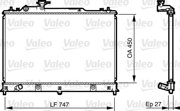 Radiator, racire motor 735577 VALEO