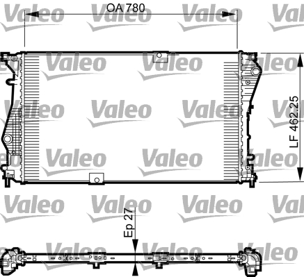 Radiator, racire motor 735599 VALEO