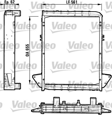 Radiator, racire motor 811061 VALEO