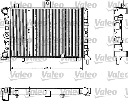 Radiator, racire motor 811382 VALEO