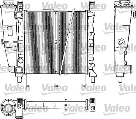 Radiator, racire motor 811385 VALEO