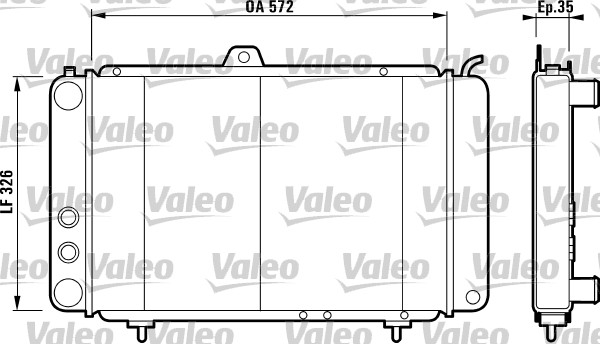 Radiator, racire motor 811388 VALEO