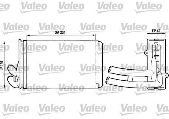 Schimbator caldura, incalzire habitaclu 812012 VALEO