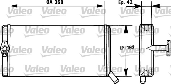 Schimbator caldura, incalzire habitaclu 812026 VALEO