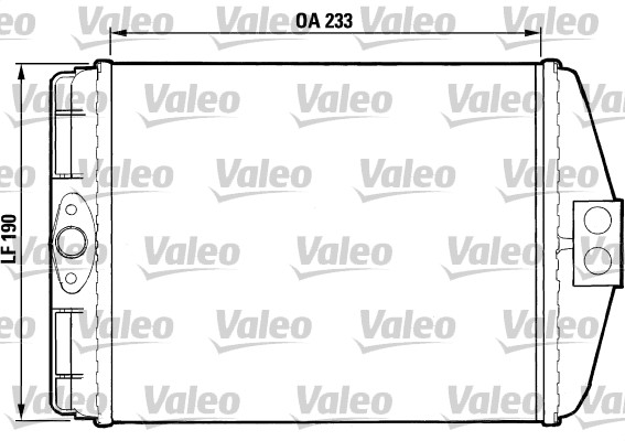 Schimbator caldura, incalzire habitaclu 812083 VALEO