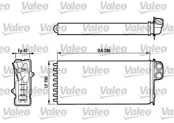 Schimbator caldura, incalzire habitaclu 812128 VALEO