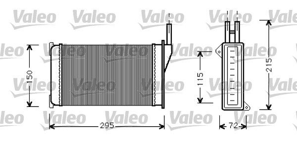 Schimbator caldura, incalzire habitaclu 812129 VALEO