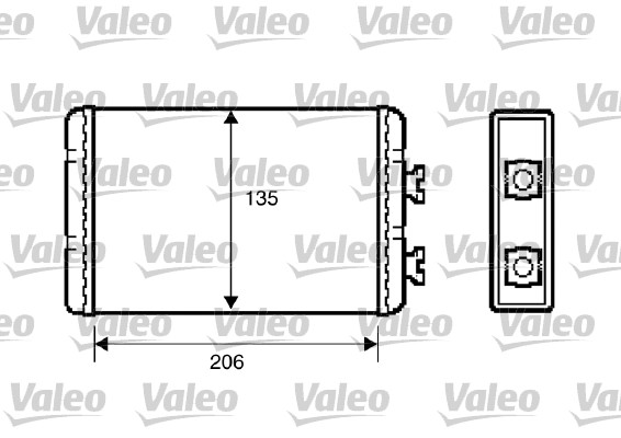 Schimbator caldura, incalzire habitaclu 812220 VALEO