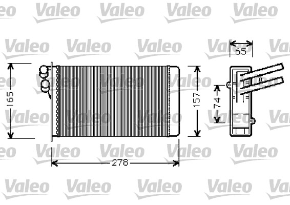 Schimbator caldura, incalzire habitaclu 812237 VALEO