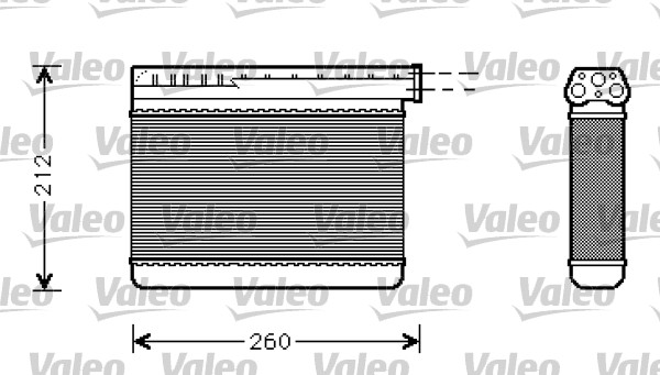 Schimbator caldura, incalzire habitaclu 812240 VALEO