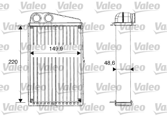 Schimbator caldura, incalzire habitaclu 812247 VALEO