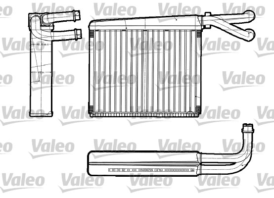 Schimbator caldura, incalzire habitaclu 812251 VALEO