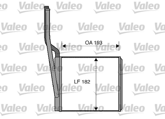 Schimbator caldura, incalzire habitaclu 812273 VALEO