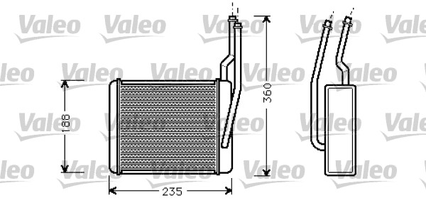 Schimbator caldura, incalzire habitaclu 812274 VALEO