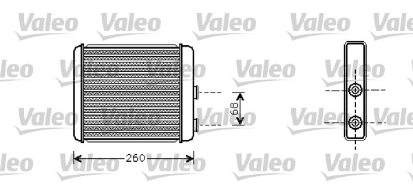 Schimbator caldura, incalzire habitaclu 812285 VALEO