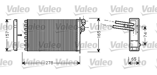 Schimbator caldura, incalzire habitaclu 812317 VALEO